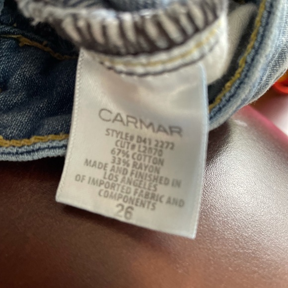 REDUCED 🔥CARMAR high waisted jean shorts - Picture 5 of 5